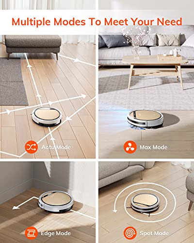 ILIFE V5s Pro Robot Vacuum and Mop Combo, Slim, Automatic Self-Charging Robot Vacuum Cleaner, Daily Schedule, Ideal for Pet Hair, Hard Floor and Low Pile Carpet