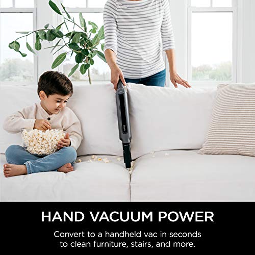 Shark WS632 WANDVAC System Ultra-Lightweight Powerful Cordless Stick Vacuum with Boost Mode, Charging Dock, Slate Grey