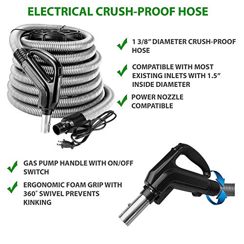 CanaVac LS550 Signature Series Central Vacuum Cleaner - Tangential Bypass Motor Up to 5000 sq ft.- with The LS Power Essentials Package