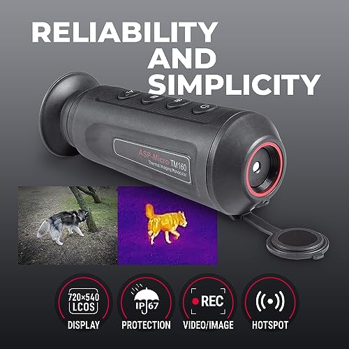 AGM Global Vision Asp-Micro TM160 Thermal Imaging Monocular for Hunting, Short Range Thermal Imager with Heat Vision, High-Sensitivity Infrared monocular with Distance Measurement and Wi-Fi Hotspot