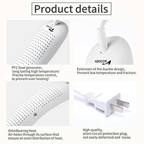 KOODER Boot Dryer,Shoe Dryer,Foot Dryer ! Eliminate bad odor and dry shoes!