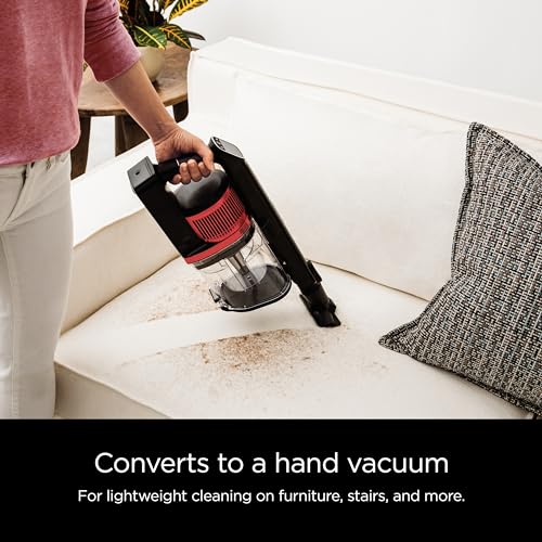 Shark IZ662H Cordless Vertex Pro Lightweight Cordless Stick Vacuum with DuoClean PowerFins, Red