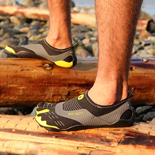 Body Glove Men's 3T Barefoot Cinch Water Shoe, Black/Black, 11