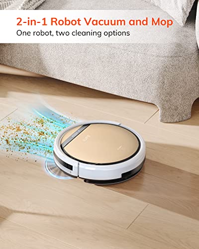 ILIFE V5s Pro Robot Vacuum and Mop Combo, Slim, Automatic Self-Charging Robot Vacuum Cleaner, Daily Schedule, Ideal for Pet Hair, Hard Floor and Low Pile Carpet