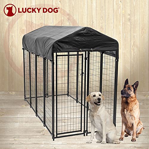 Lucky Dog Large Welded Wire Kennel Heavy Duty Pet Dog Cage Fence Pen (Open Box)