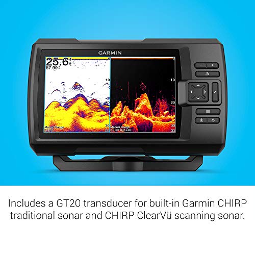 Garmin Striker Vivid 7cv, Easy-to-Use 7-inch Color Fishfinder and Sonar Transducer, Vivid Scanning Sonar Color Palettes (010-02552-00)