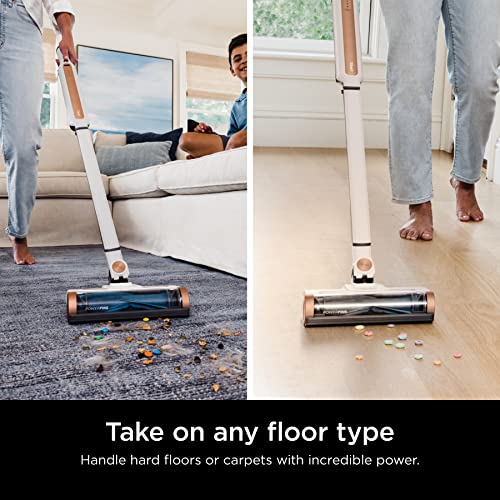 Shark WS642AE WANDVAC System, Ultra-Lightweight Powerful Cordless Stick Vacuum with HEPA Empty Base, Anti-Allergen Complete Seal, PowerFins, Self-Cleaning Brushroll & Pet Tool, White