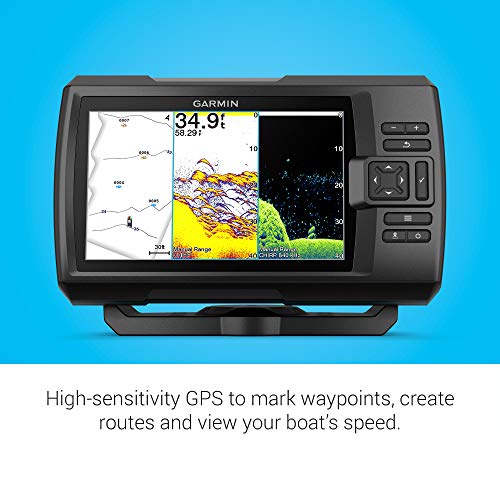 Garmin Striker Vivid 7cv, Easy-to-Use 7-inch Color Fishfinder and Sonar Transducer, Vivid Scanning Sonar Color Palettes (010-02552-00)