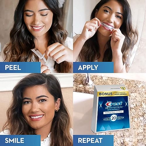 Crest 3D Whitestrips, Professional Effects, Teeth Whitening Strip Kit, 44 Strips (22 Count Pack)