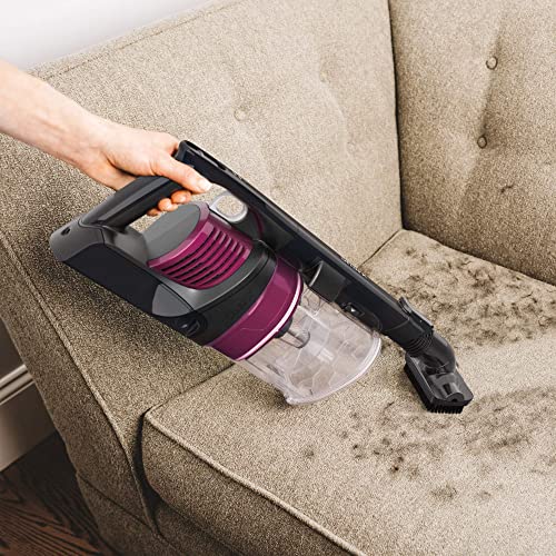 Shark Rocket Pet Pro with Self-Cleaning Brushroll, HEPA Filter Lightweight Cordless Stick Hand Vacuum, 7.5 lbs, (Magenta) (Renewed)