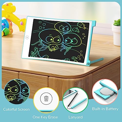 TECJOE 2 Pack LCD Writing Tablet, 8.5 Inch Colorful Doodle Board Drawing Tablet for Kids, Kids Travel Games Activity Learning Toys Birthday Gifts for 3 4 5 6 Year Old Boys and Girls Toddlers