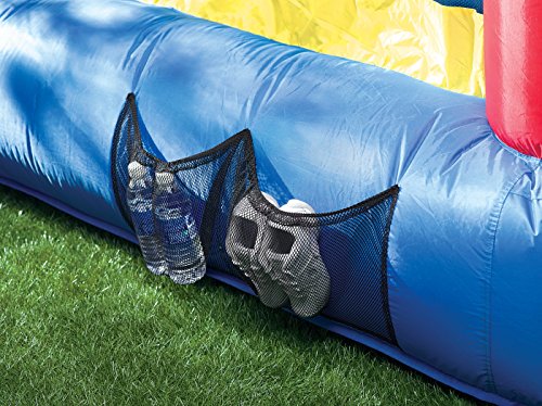 Little Tikes Jump 'n Slide Inflatable Bouncer Includes Heavy Duty Blower With GFCI, Stakes, Repair Patches, And Storage Bag, for Kids Ages 3-8 Years