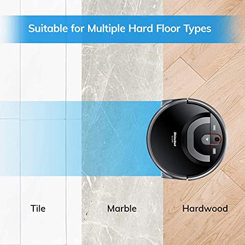 ILIFE Shinebot W450 Vacuum Mop Robot Cleaner, Wet Mopping, Floor Washing and Scrubbing, Smart Mapping, Wi-Fi Connected, Works with Alexa，XL Water Tank, Zig-Zag Cleaning Path, for Hard Floors only