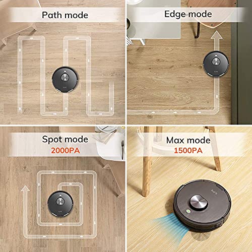 ILIFE A10s Lidar Robot Vacuum, Smart Laser Navigation and Mapping, 2000Pa Strong Suction, Wi-Fi Connected, Multiple-Floor Mapping, 2-in-1 Roller Brush For Hard Floor