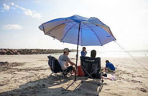 Sport-Brella Premiere UPF 50+ Umbrella Shelter for Sun and Rain Protection (8-Foot, Blue)