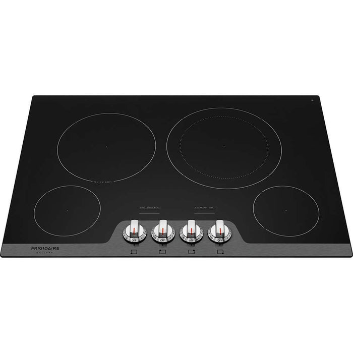 Frigidaire FGEC3048US 30" Gallery Series Electric Cooktop w/ 4 Elements SpaceWise Expandable Elements Ceramic Glass Top Hot Surface Indicators