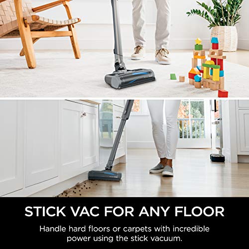 Shark WS632 WANDVAC System Ultra-Lightweight Powerful Cordless Stick Vacuum with Boost Mode, Charging Dock, Slate Grey