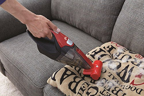 Dirt Devil Plus 16V Quick Flip Pro Cordless 16 Volt Lithium Ion Bagless Handheld Vacuum Cleaner, Red BD30025B