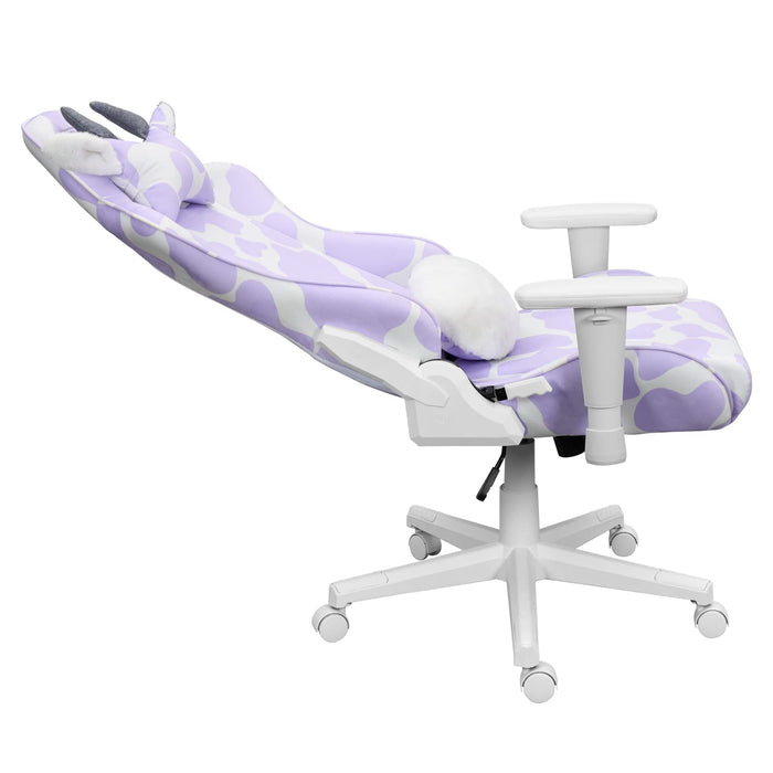 Techni Mobili Sport19.75 Modern Fabric Gaming Chair in Lavender Purple/White