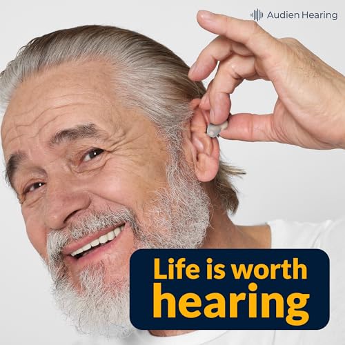 Audien ATOM PRO 2 Wireless Rechargeable OTC Hearing Aid, Premium Comfort Design and Nearly Invisible