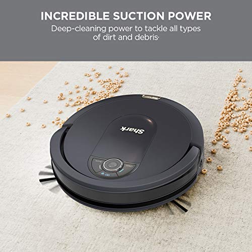 Shark IQ Robot Vacuum AV992 Row Cleaning, Perfect for Pet Hair, Compatible with Alexa, Wi-Fi, Black