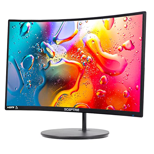 Sceptre Curved 24-inch Gaming Monitor 1080p R1500 98% sRGB HDMI x2 VGA Build-in Speakers, VESA Wall Mount Machine Black (C248W-1920RN Series)