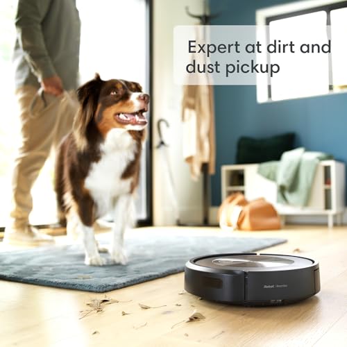 iRobot Roomba j9+ Self-Emptying Robot Vacuum – More Powerful Suction, Identifies and Avoids Obstacles Like pet Waste, Empties Itself for 60 Days, Best for Homes with Pets, Smart Mapping, Alexa