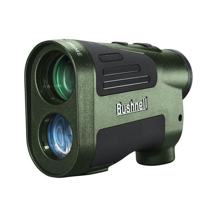 Bushnell Prime 1500 Hunting Laser Rangefinder 6x24mm - Bow & Rifle Modes, BDC Readings, Crystal Clear Optic Protected by Exo Barrier + Durable carrying Case + Battery + Microfiber Cleaning Cloth