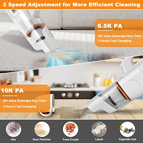 Wapasoo Vacuum Cleaner Handheld Vacuum - 2 Speed Mini Vacuum, Pet Hair Vacuum Cleaner, Lightweight and Rechargeable Car Vacuum Hand held vacuuming Cordless for Car Home Office