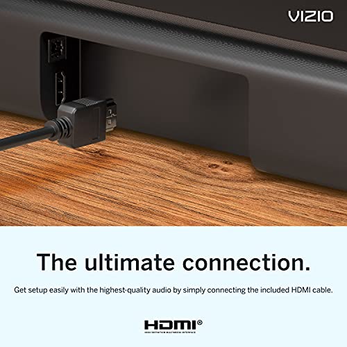 VIZIO V-Series All-in-One 2.1 Home Theater Sound Bar with DTS Virtual:X, Bluetooth, Built-in Subwoofer, Voice Assistant Compatible, includes Remote Control - V21d-J8