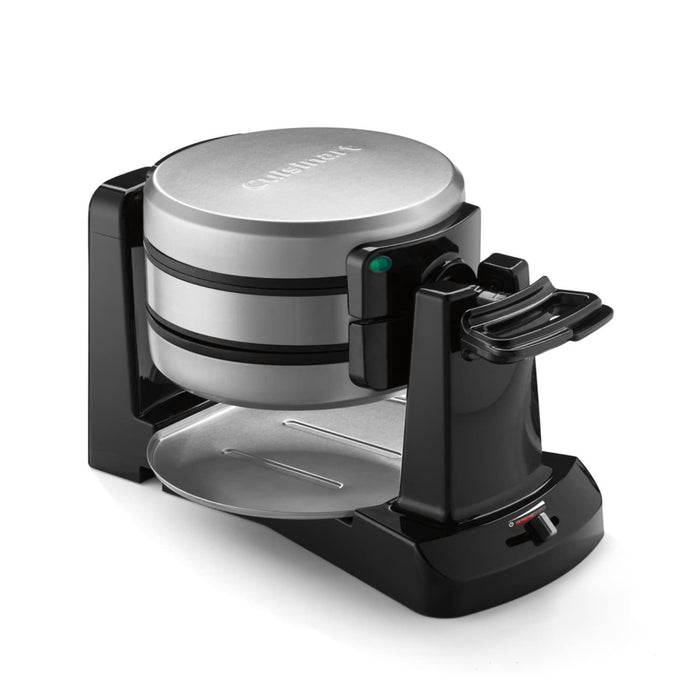 Cuisinart WAF-F40 Double Flip Belgian Waffle Maker, 1400 watts, New Black/Stainless