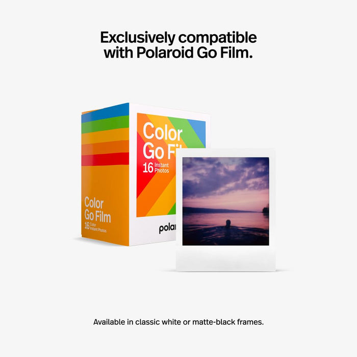 Polaroid Go Generation 2 - Mini Instant Camera + Film Bundle (16 Photos Included) - White (6282)