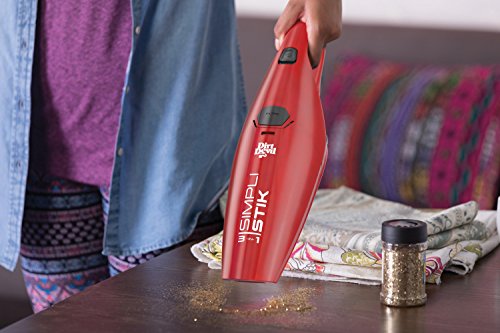 Dirt Devil Simpli-Stik Vacuum Cleaner, 3-in-1 Hand and Stick Vac, Small, Lightweight and Bagless, SD20000RED, Red