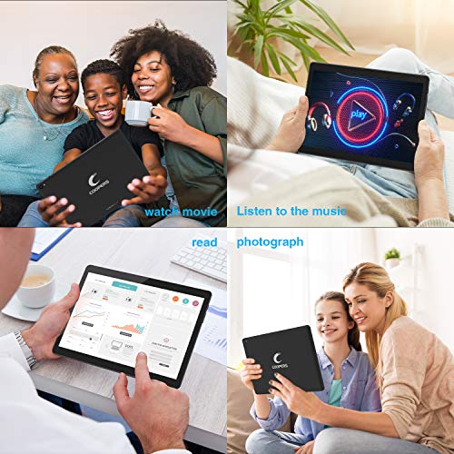 COOPERS Tablet 10 inch Android Tablets, Android 12 Tablet Quad Core Processor 32GB Storage Tablet Computer, 4GB RAM, 8MP Camera, Long Battery Life Black