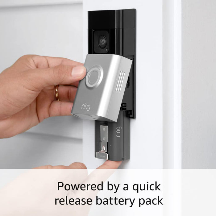 Ring Battery Doorbell Plus | Head-to-Toe HD+ Video, motion detection & alerts, and Two-Way Talk (2023 release)