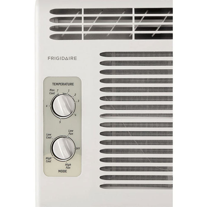 Frigidaire FFRA051WAE Window-Mounted Room Air Conditioner, 5,000 BTU with Temperature Control and Easy-to-Clean Washable Filter, in White