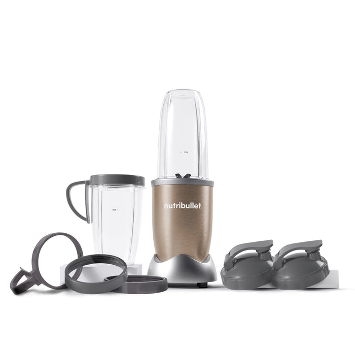 nutribullet Pro 900 Watt Personal Blender - 13-Piece High-Speed Blender/Mixer System, Champagne