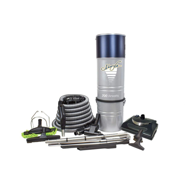 Central Vacuum Cleaner with Deluxe Accessory KIT-Set