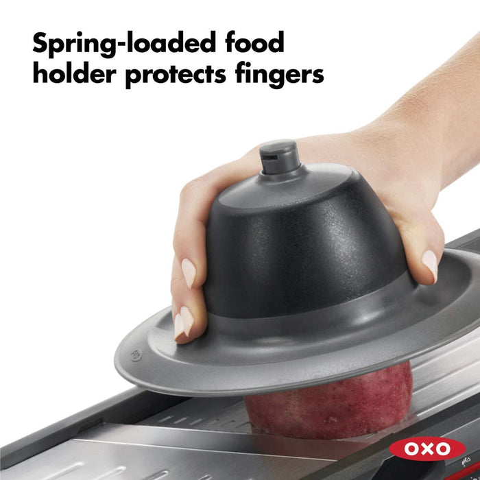 OXO Good Grips Chef's Mandoline Slicer 2.0, Black & Steel