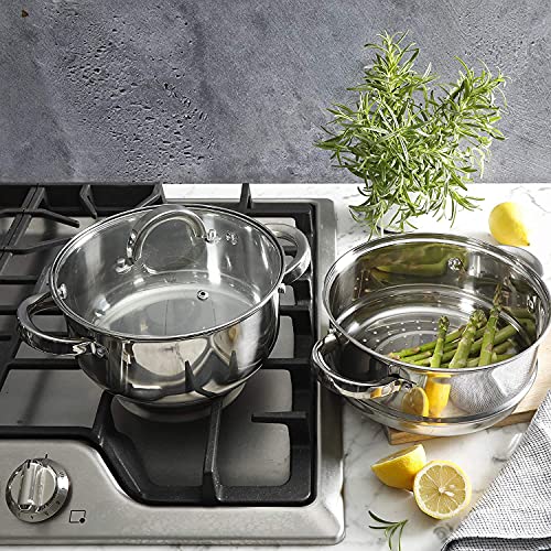 Oster Steamer Stainless Steel Cookware, 3.0-Quart