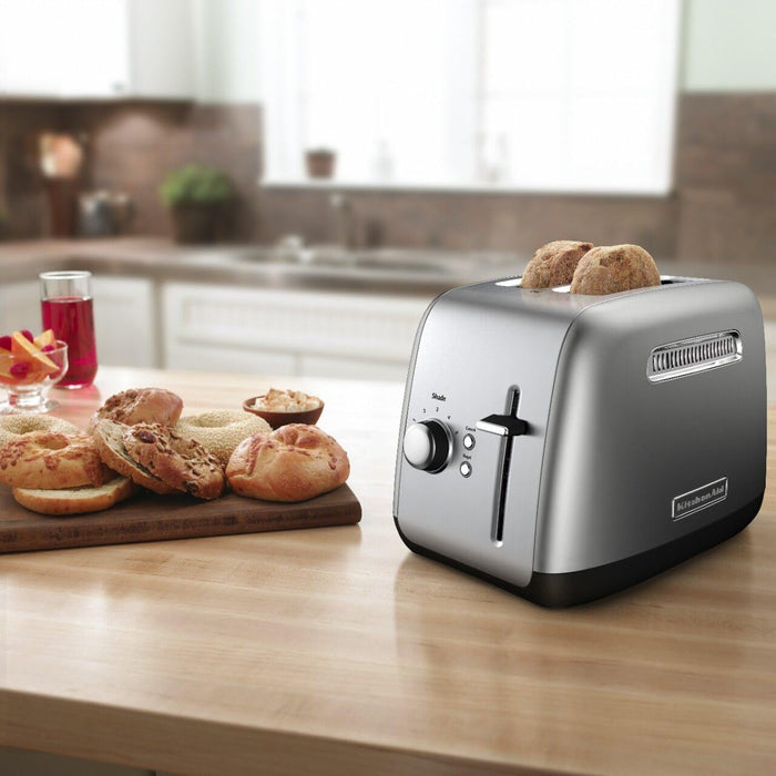 KitchenAid KMT2115 Toaster for Bagel 2 Slice, Silver