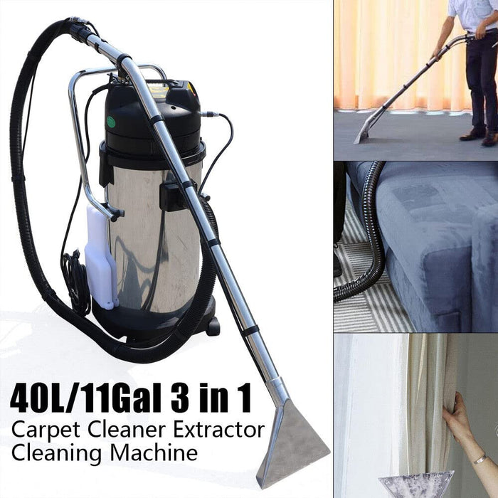 3 In1 Portable Carpet Cleaner Machine, 1034W Commercial Carpet Sofa Curtain Cleaning Machine with 360° Swiveling Wheels, New Upright Vacuum Cleaner Extractor Powerful Pet Hair Pick Up