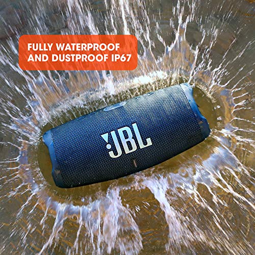 JBL CHARGE 5 - Portable Waterproof (IP67) Bluetooth Speaker with Powerbank USB Charge out, 20 hours playtime, JBL Partyboost (Black)