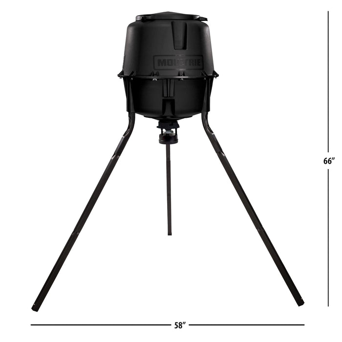 Moultrie 30-Gallon Deer Feeder Standard, All-in-One Quick-Lock Feeder Kit