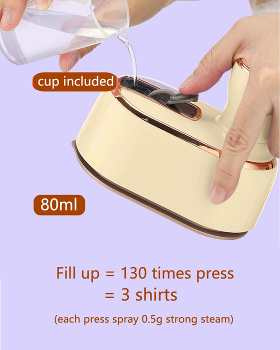 Mini Steamer Travel Iron for Clothes: Compact Handheld Portable Steamers Small Travel Size Clothing Steamer Hand held mini Steam Iron Plancha a de vapor para ropa portatil Travel Dorm Essentials Gift