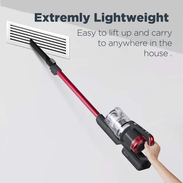 Eureka Rechargeable Handheld Portable with Powerful Motor Efficient Suction Cordless Stick Vacuum Cleaner Convenient for Hard Floors, NEC186, Rose Red, 82 ounces