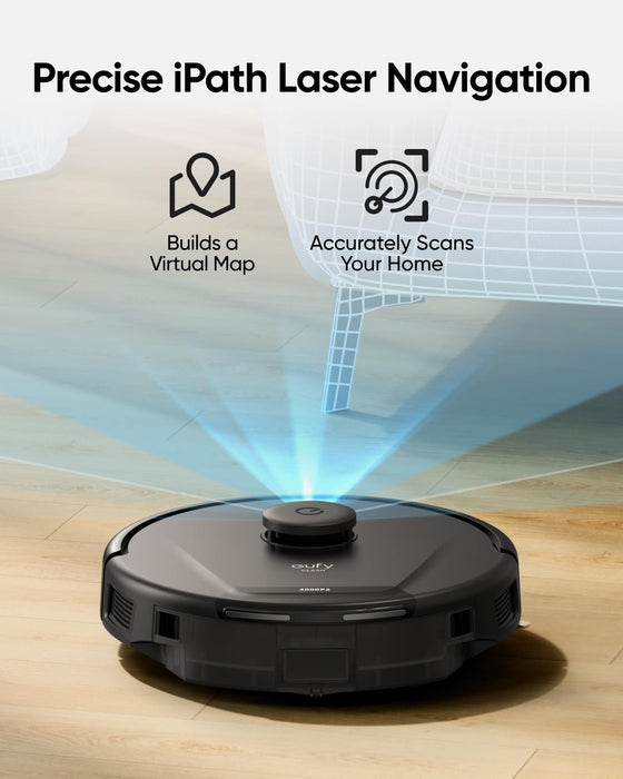 eufy L50 Robot Vacuum with 4,000 Pa Powerful Suction, Precise iPath Laser Navigation, Customizable Al Mapping, Climb Up to 20 mm, Ideal for Hard Floor, Tile, and Carpet