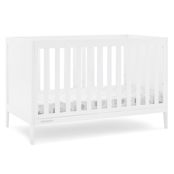 Delta Children Hayes 4-in-1 Convertible Crib - Greenguard Gold Certified, Bianca White