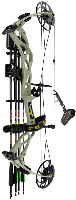 Sanlida Dragon X9 Ready to Hunt Compound Bow Package for Adults, Archery Compound Bow and Arrow Set, 0-70 Lbs Draw Weight, No Bow Press Needed, Limited Life-time Warranty (Wilderness)