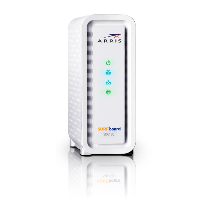 ARRIS SURFboard SB6183 DOCSIS 3.0 16x4 Gigabit Cable Modem, Comcast Xfinity, Cox, Spectrum and more, 1 Gbps Port, 400 Mbps Max Internet Speed, Easy Set-up with SURFboard Central App 2 Year Warranty